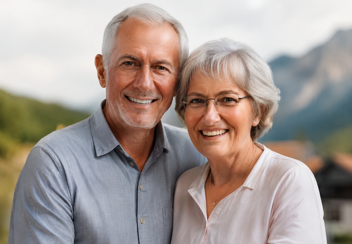 Retired Colorado couple outdoors